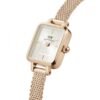 Orologio Donna Daniel Wellington Quadro Mini Melrose In Acciaio Rosato 5 - Verre Gioielli Orologio Donna Daniel Wellington Quadro Mini Melrose In Acciaio Rosato 3 Verre Gioielli - l'istituzione del gioiello