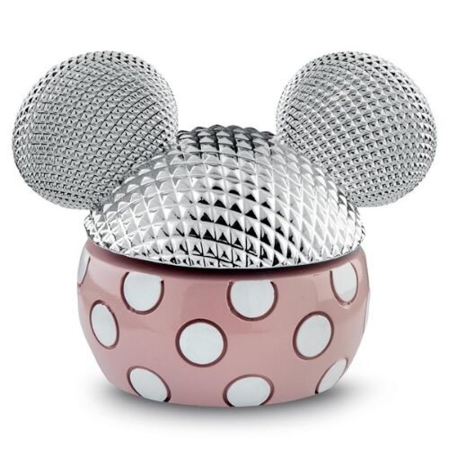 Carillon Disney Baby Rosa In Resina Argentata E Rosa 3 - Verre Gioielli Carillon Disney Baby Rosa In Resina Argentata E Rosa