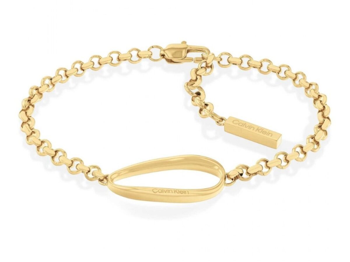 Skagen Merete SKJ1861710 - Bracciale da donna in acciaio inossidabile dorato, Misura unica, Acciaio inossidabile, Nessuna pietra preziosa, Giallo oro