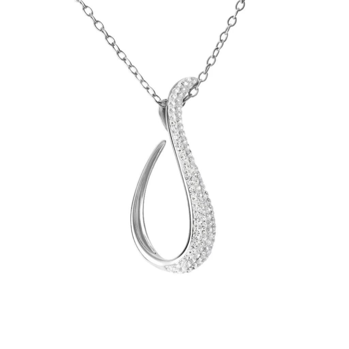 Tuscany Silver Collana Donna In Argento Sterling 925 Con Pendente Smalto Calcio, Catena Curb 46cm, Gioiello Etico E Ipoallergenico, In Confezione Regalo