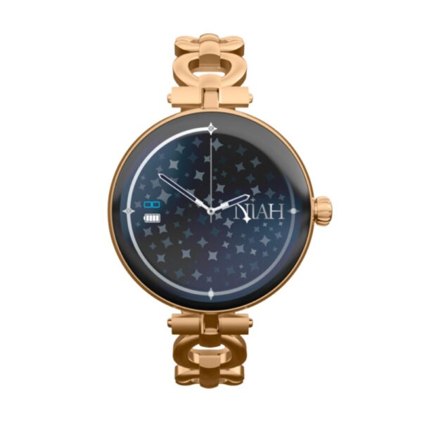 Orologio Donna Smartwatch Niah Lyra In Acciaio Rosato 1 Verre Gioielli - l'istituzione del gioiello