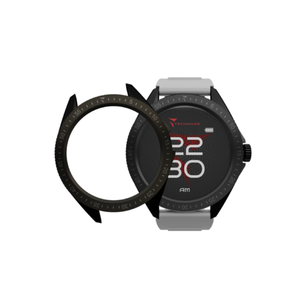 Smartwatch Techmade Uomo Rocks 2.0 In Acciaio E Silicone Con Doppia Cover 1 Verre Gioielli - l'istituzione del gioiello