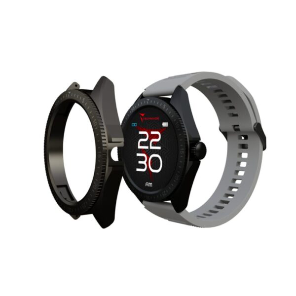 Smartwatch Techmade Uomo Rocks 2.0 In Acciaio E Silicone Con Doppia Cover