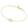 Bracciale Donna Stroili In Argento 925 Dorato E Smalto Bianco A Margherita 1 Verre Gioielli - l'istituzione del gioiello