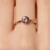 Anello Donna Brosway In Acciaio Placcato Oro Giallo E Cristallo Ametista 2 Verre Gioielli - l'istituzione del gioiello