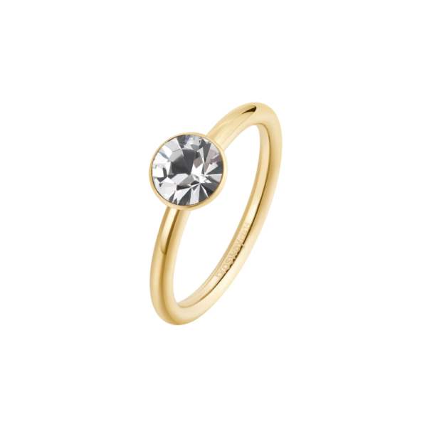 Brosway Anello Donna Juice BJU32 - Acciaio 316L Oro Rosa E Cristalli Swarovski - Taglia Regolabile