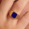 Anello Uomo Brosway In Acciaio Placcato Oro Giallo 14 Kt E Lapislazzuli 6 - Verre Gioielli Anello Uomo Brosway In Acciaio Placcato Oro Giallo 14 Kt E Lapislazzuli 2 Verre Gioielli - l'istituzione del gioiello