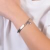 Bracciale Bambina Luca Barra In Acciaio Con Arcobaleno E Piastra 2 Verre Gioielli - l'istituzione del gioiello