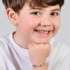 Bracciale Bambino Luca Barra In Acciaio Con Piastra E Ancora 1 Verre Gioielli - l'istituzione del gioiello