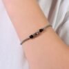 ProdottoBracciale Bimbo Luca Barra In Acciaio Con Pietre Nere 6 - Verre Gioielli ProdottoBracciale Bimbo Luca Barra In Acciaio Con Pietre Nere 2 Verre Gioielli - l'istituzione del gioiello