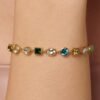Bracciale Donna Brosway In Acciaio Placcato Oro Giallo 14 kt Con Cristalli Multicolor 2 Verre Gioielli - l'istituzione del gioiello