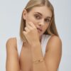 Bracciale Donna Brosway Rigido In Acciaio Placcato Oro Giallo 14 Kt 1 Verre Gioielli - l'istituzione del gioiello