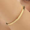 Bracciale Donna Brosway Rigido In Acciaio Placcato Oro Giallo 14 Kt 2 Verre Gioielli - l'istituzione del gioiello