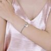 Bracciale Donna Luca Barra In Acciaio Con Cuore E Zirconi Bianchi 1 Verre Gioielli - l'istituzione del gioiello