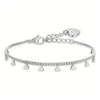 Bracciale Donna Luca Barra In Acciaio Con Triangoli