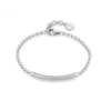 Bracciale Donna Rosato In Argento 925 Con Centrale Di Zirconi Bianchi