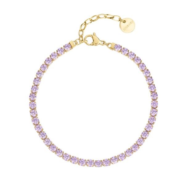Brosway Bracciale Tennis Desideri BEI074 - Doppio Filo In Acciaio E Cubic Zirconia - Regalo Idea Per Lei