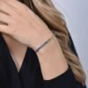Bracciale Tennis Donna Luca Barra In Acciaio E Cristalli Multicolor 1 Verre Gioielli - l'istituzione del gioiello