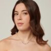 Collana Donna Brosway Girocollo In Acciaio Con Cristalli Bianchi 2 Verre Gioielli - l'istituzione del gioiello