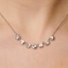 Collana Donna Brosway Girocollo In Acciaio Con Cristalli Bianchi 1 Verre Gioielli - l'istituzione del gioiello