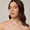 Collana Donna Brosway Girocollo In Acciaio Placcato Oro Giallo 14 kt Con Cristalli Multicolor 2 Verre Gioielli - l'istituzione del gioiello