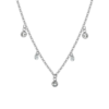 Collana Donna Luca Barra In Acciaio Con Cristalli Bianchi 2 - Verre Gioielli Collana Donna Luca Barra In Acciaio Con Cristalli Bianchi