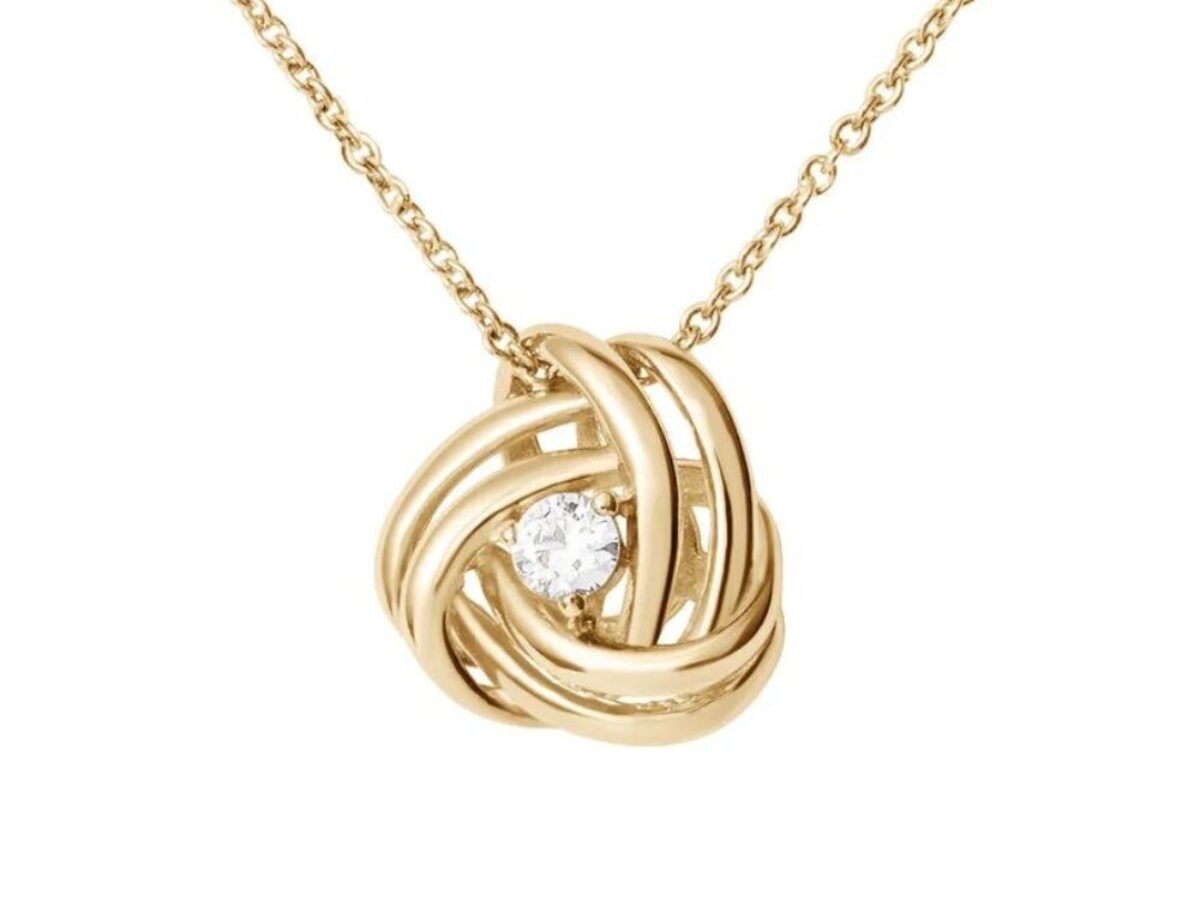 Collana Donna Stroili Placcata Oro Giallo 18 Kt E Zircone Bianco