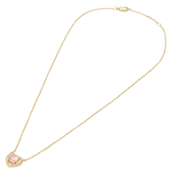 COLLANA CON IN ORO GIALLO 18 KT E ZIRCONI