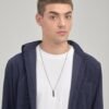 Collana Uomo Brosway In Acciaio Con Pendente E Zirconi Neri 2 Verre Gioielli - l'istituzione del gioiello