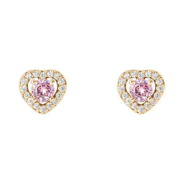 Orecchini Donna A Perno Placcati Oro 14K Con Zirconi | Gioielli Eleganti E Brillanti Per Ogni Occasione