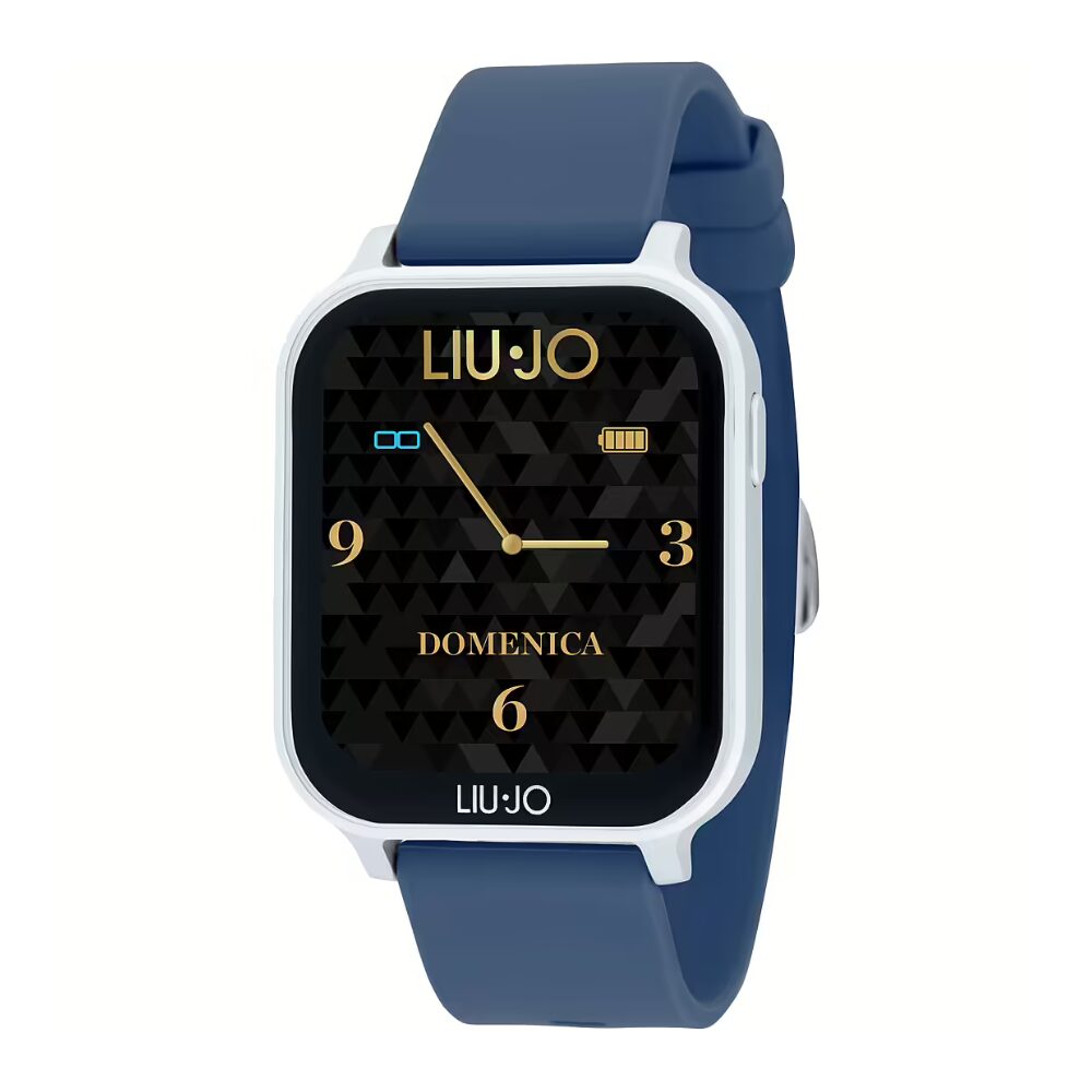 Orologio Smartwatch Unisex Liu Jo Energy Voice In Acciaio E Silicone Blu