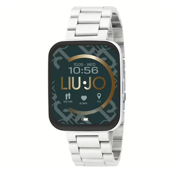 Orologio Smartwatch Unisex Liu Jo Voice Silm In Titanio E Acciaio Silver