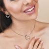 Collana Donna Boccadamo In Bronzo Con Pendente Contrarié E Zirconi Bianchi 1 Verre Gioielli - l'istituzione del gioiello