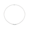 Collana Donna Kioto Con Perle E Sfere Swarovski E Oro Bianco 18 Kt