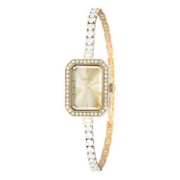 Orologio Donna Liu Jo Brillant Claire In Acciaio Dorato E Zirconi Bianchi 3 - Verre Gioielli Orologio Donna Liu Jo Brillant Claire In Acciaio Dorato E Zirconi Bianchi