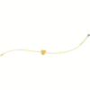 Bracciale Bambina Nanan In Argento 925 Placcato Oro Giallo 18 Kt Con Cuore Giallo 2 - Verre Gioielli Bracciale Bambina Nanan In Argento 925 Placcato Oro Giallo 18 Kt Con Cuore Giallo
