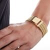 Bracciale Unisex Chicco Unoaerre In Bronzo E Placcatura Oro Giallo 2 Verre Gioielli - l'istituzione del gioiello