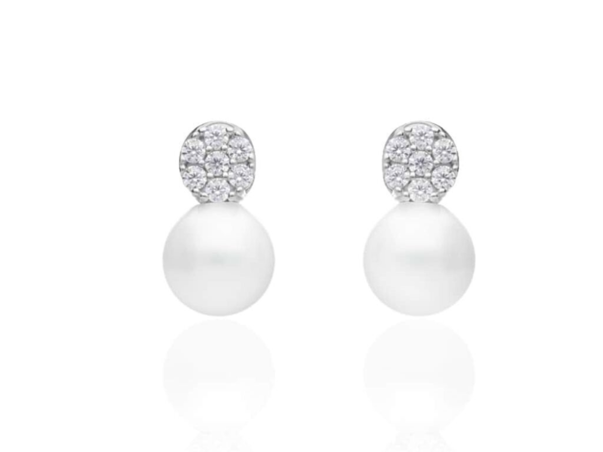 LES POULETTES BIJOUX Orecchini In Argento 925 Rodiato – Barra E Mezza Perla Di Amazzonite – Gioiello Artigianale In Cofanetto Regalo - 3