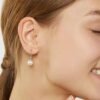 Orecchini Donna Stroili Pendenti In Argento 925 Con Perla Sintetica E Zircone Bianco 2 Verre Gioielli - l'istituzione del gioiello