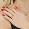 Anello Donna Boccadamo In Bronzo E Pvd Oro Giallo E Zirconi Bianchi 3 Verre Gioielli - l'istituzione del gioiello