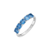 Anello Donna Brosway In Argento 925 Con Cubic Zirconia Blu Cushion Fancy