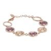 Bracciale Donna Boccadamo In Bronzo Placcato Oro Rosa Con Cristalli Multicolor E Zirconi Bianchi 2 - Verre Gioielli Bracciale Donna Boccadamo In Bronzo Placcato Oro Rosa Con Cristalli Multicolor E Zirconi Bianchi