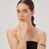 Bracciale Donna Brosway In Acciaio Con Finitura Oro 14 Kt 2 Verre Gioielli - l'istituzione del gioiello
