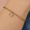 Bracciale Donna Brosway In Acciaio Dorato E Quadrifoglio Portafortuna Con Zircone Bianco 5 - Verre Gioielli Bracciale Donna Brosway In Acciaio Dorato E Quadrifoglio Portafortuna Con Zircone Bianco 1 Verre Gioielli - l'istituzione del gioiello