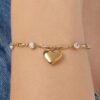 Bracciale Donna Brosway In Acciaio E Pvd Oro Giallo 14 Kt Con Cuore E Cristalli 1 Verre Gioielli - l'istituzione del gioiello