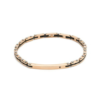 Bracciale Uomo Boccadamo Man In Acciaio Con Pvd Rosa E Zircone Nero 2 - Verre Gioielli Bracciale Uomo Boccadamo Man In Acciaio Con Pvd Rosa E Zircone Nero