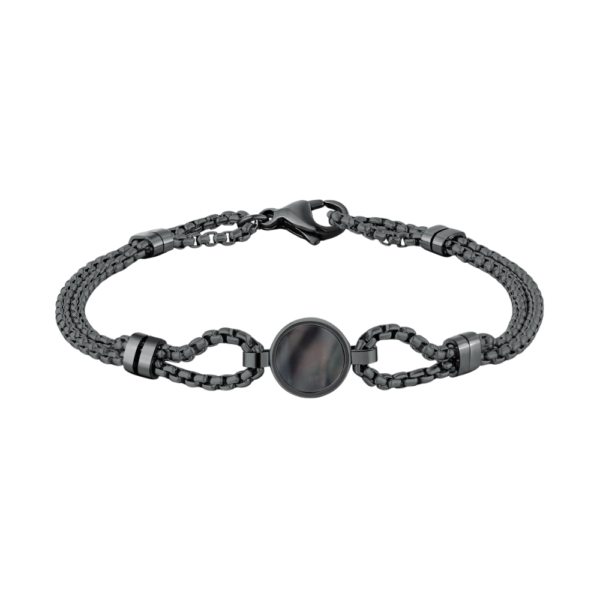 Bracciale Uomo Brosway In Acciaio Nero E Reutenio Con Rosa Dei Venti 1 Verre Gioielli - l'istituzione del gioiello