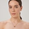 Collana Donna Brosway Girocollo In Acciaio Dorato E Pendenti Circolari 1 Verre Gioielli - l'istituzione del gioiello