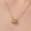 Collana Donna Brosway Girocollo In Acciaio Dorato E Pendenti Circolari 2 Verre Gioielli - l'istituzione del gioiello