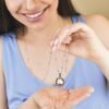 Collana Donna Mya Boccadamo Chiama Angeli In Acciaio E Bronzo Con Boule Sonora 1 Verre Gioielli - l'istituzione del gioiello